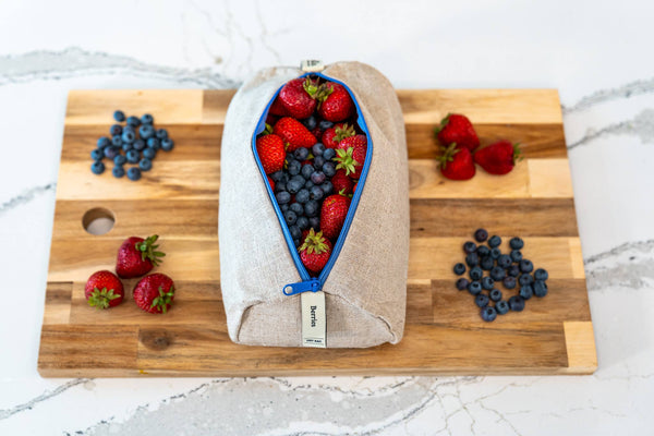 The Berry Bag – Reusable Linen Produce Bag