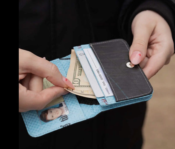 Malia Designs - Recycled Feed Bag Card Holder