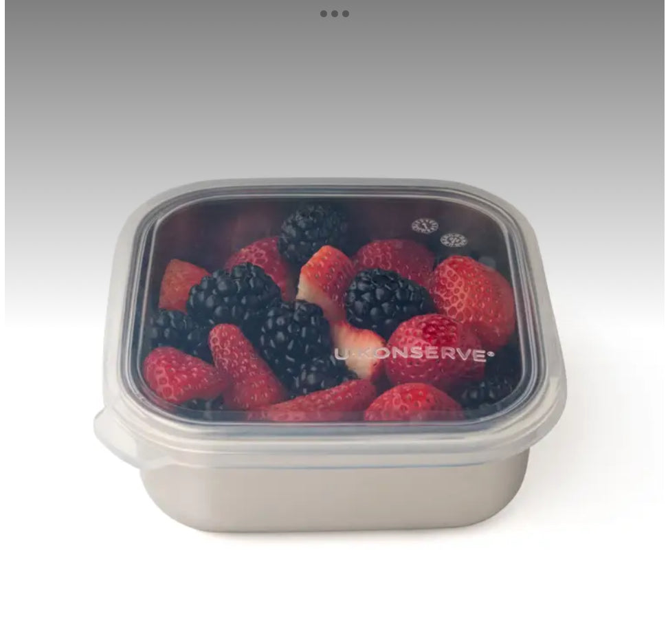 U Konserve - Square Stainless Containers with silicone lids