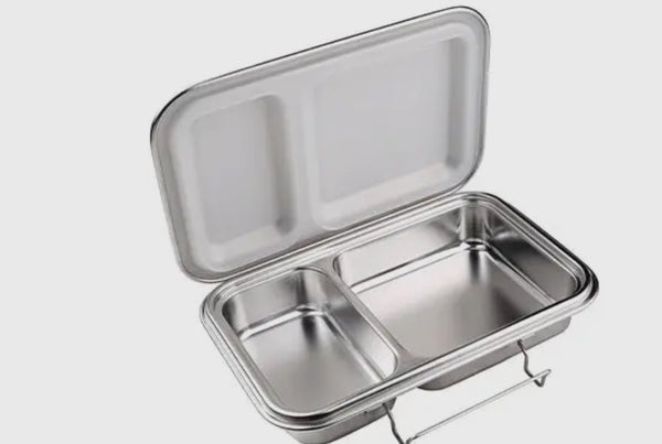Lunch Box - Stainless Steel - 2 compartments