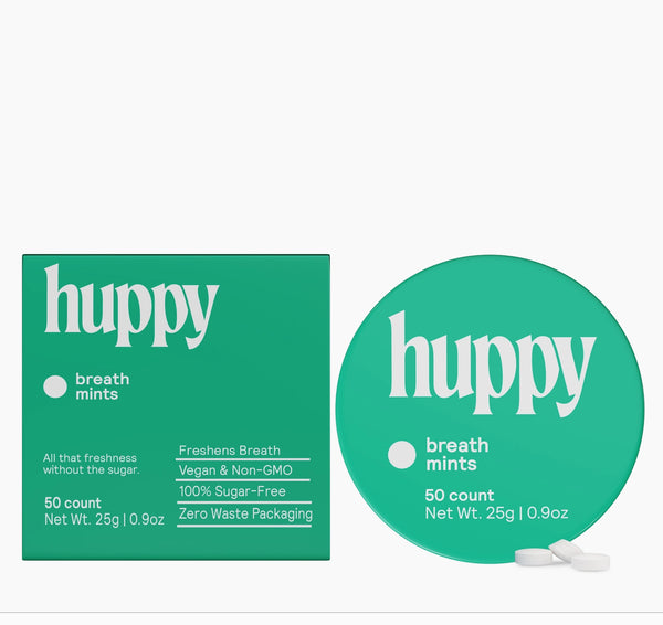 Huppy - Sugar-Free Breath Mints | 50ct | Fresh Mint Blend