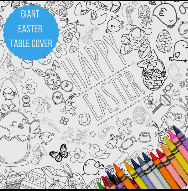 Coloring Tablecloths - Easter Thanksgiving, Christmas, Birthday, Affirmations