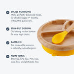 Bamboo Plate with spoon