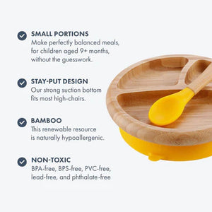 Bamboo Plate with spoon