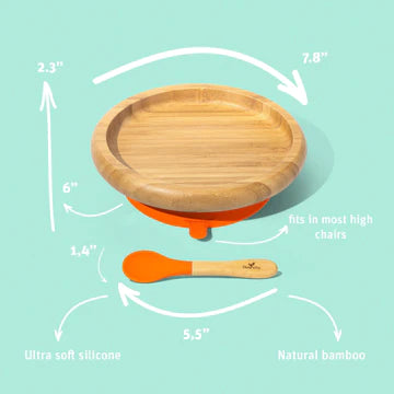 Bamboo Plate with spoon