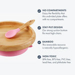 Bamboo Plate with spoon