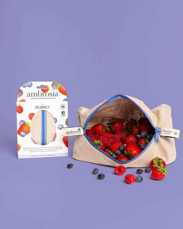 The Berry Bag – Reusable Linen Produce Bag