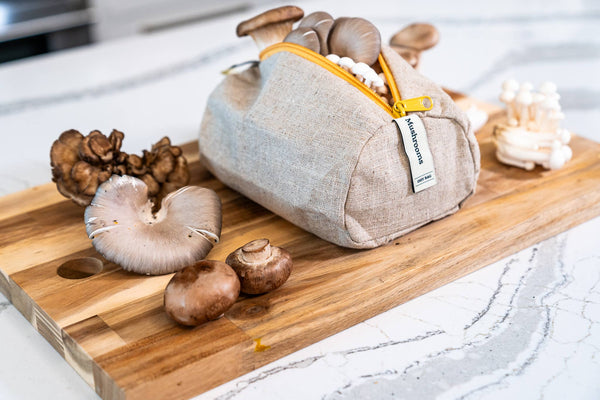 Ambrosia Bag - The Mushroom Bag – Reusable Linen Produce Bag