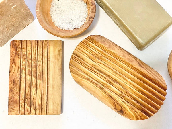 Olive Wood Soap Dish rectangle or Oval