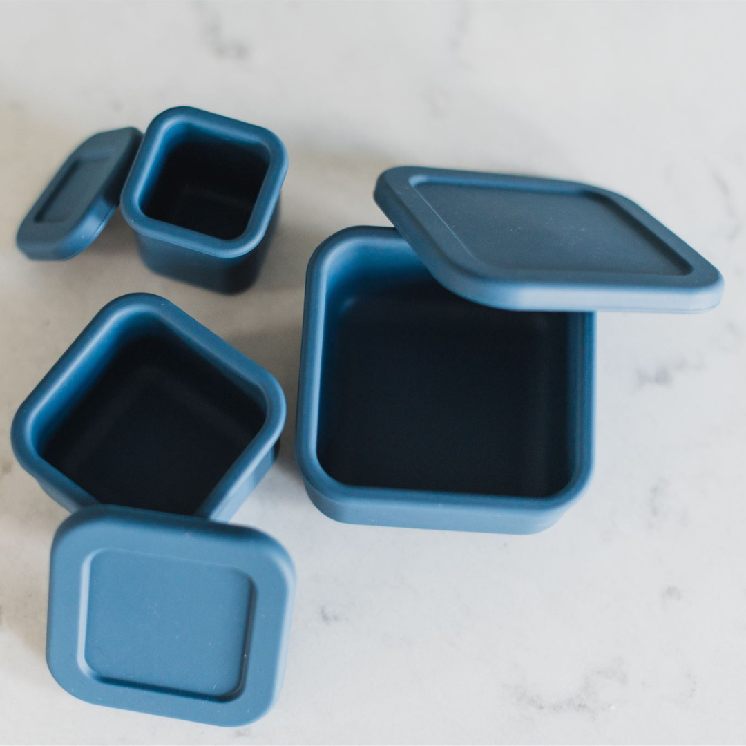 Silicone square Food Container Set