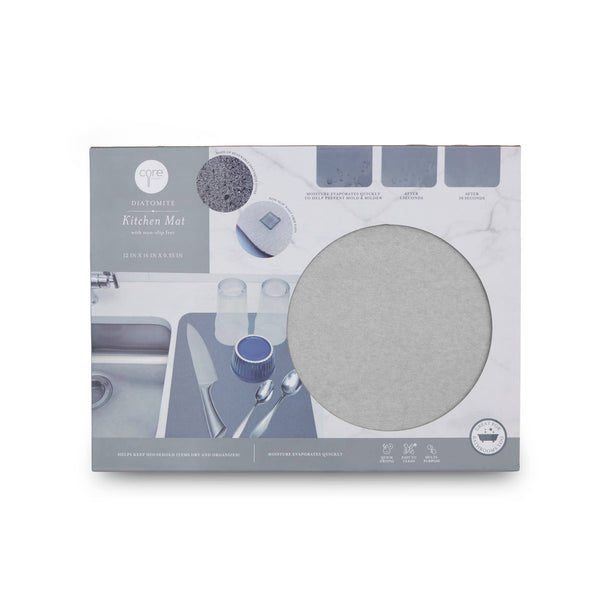 Quick Dry Diatomite Kitchen Mat with Non-Slip Feet -