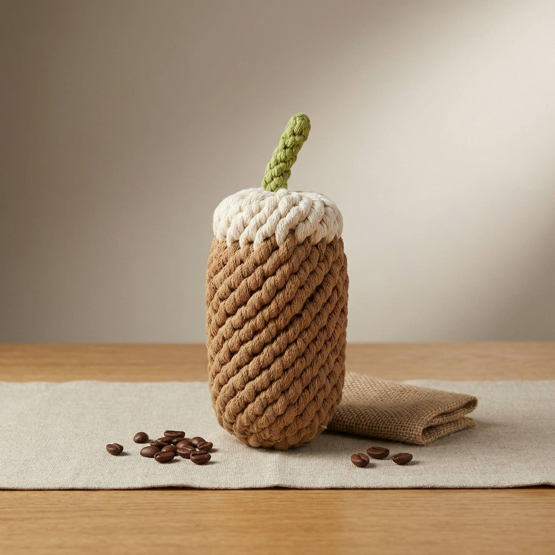 Handcrafted Coffee Pet Toy