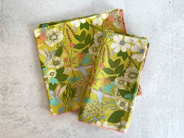Dot and Army - Hummingbird Cloth Napkins, set of four