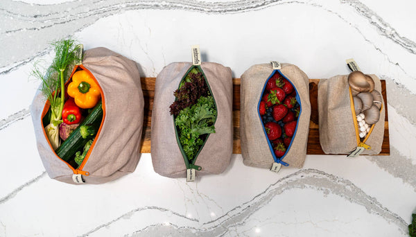Reusable Linen Produce Bags (Set of 4)