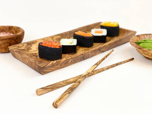 Natural OliveWood - Olive Wood Rectangular Plate