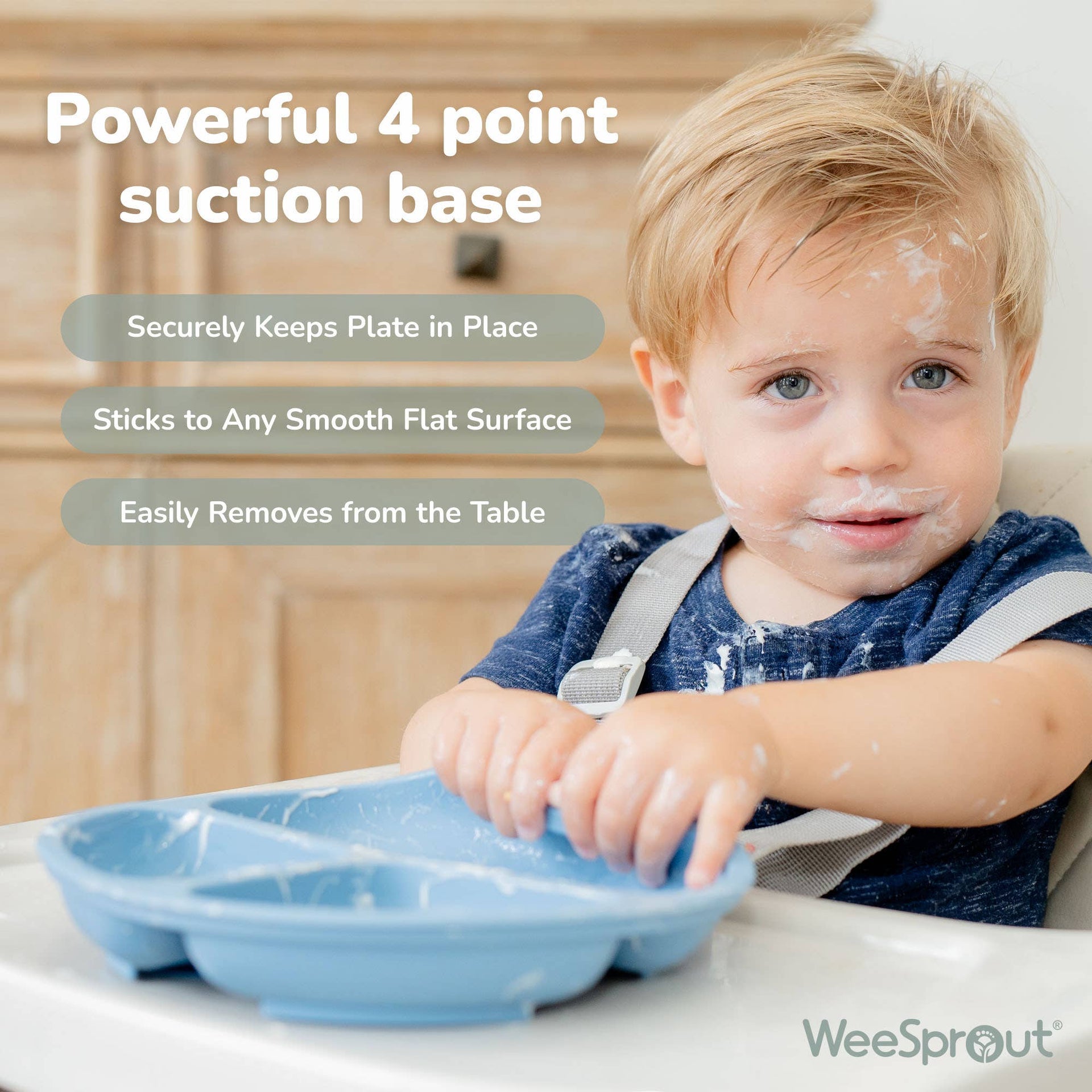 WeeSprout - Silicone Divided Suction Plates – Set of 2