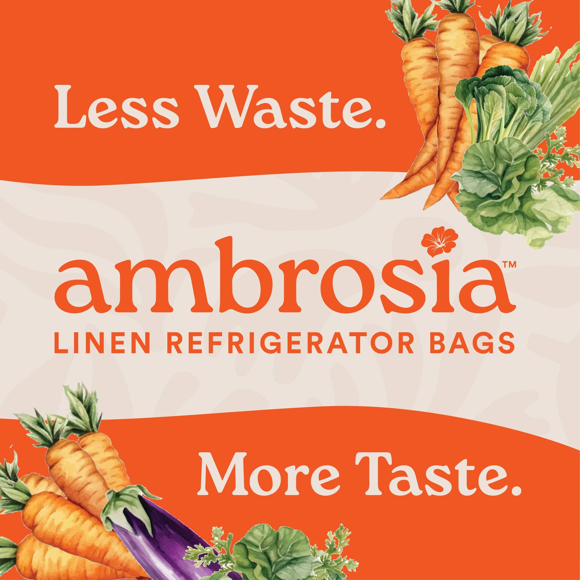 Ambrosia Bag - The Vegetable Bag – Reusable Linen Produce Bag