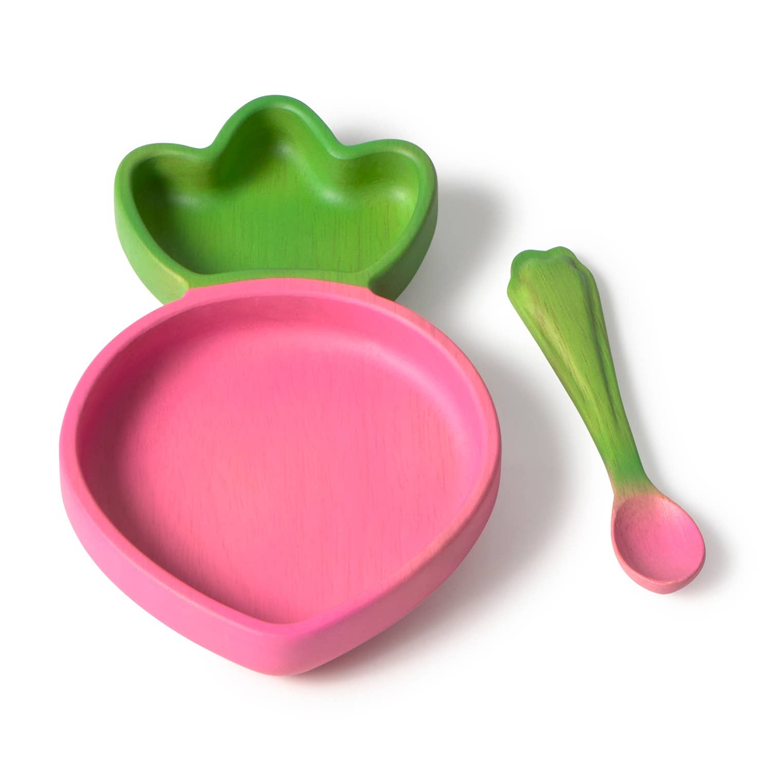 Oli & Carol - Ramona the Radish Plate & Spoon Set