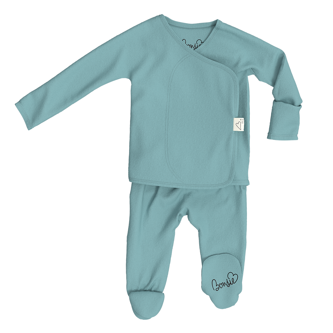 Bonsie Skin to Skin Babywear - Footie - Ripple