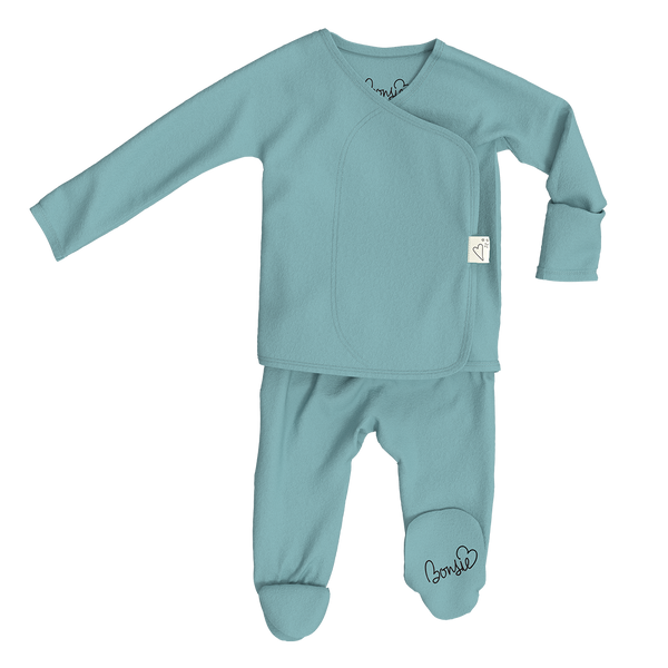Bonsie Skin to Skin Babywear - Footie - Ripple