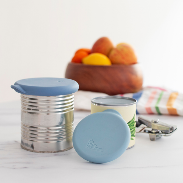 Food Huggers - Reusable Silicone Can Huggers – Cool Blue (Set of 2)