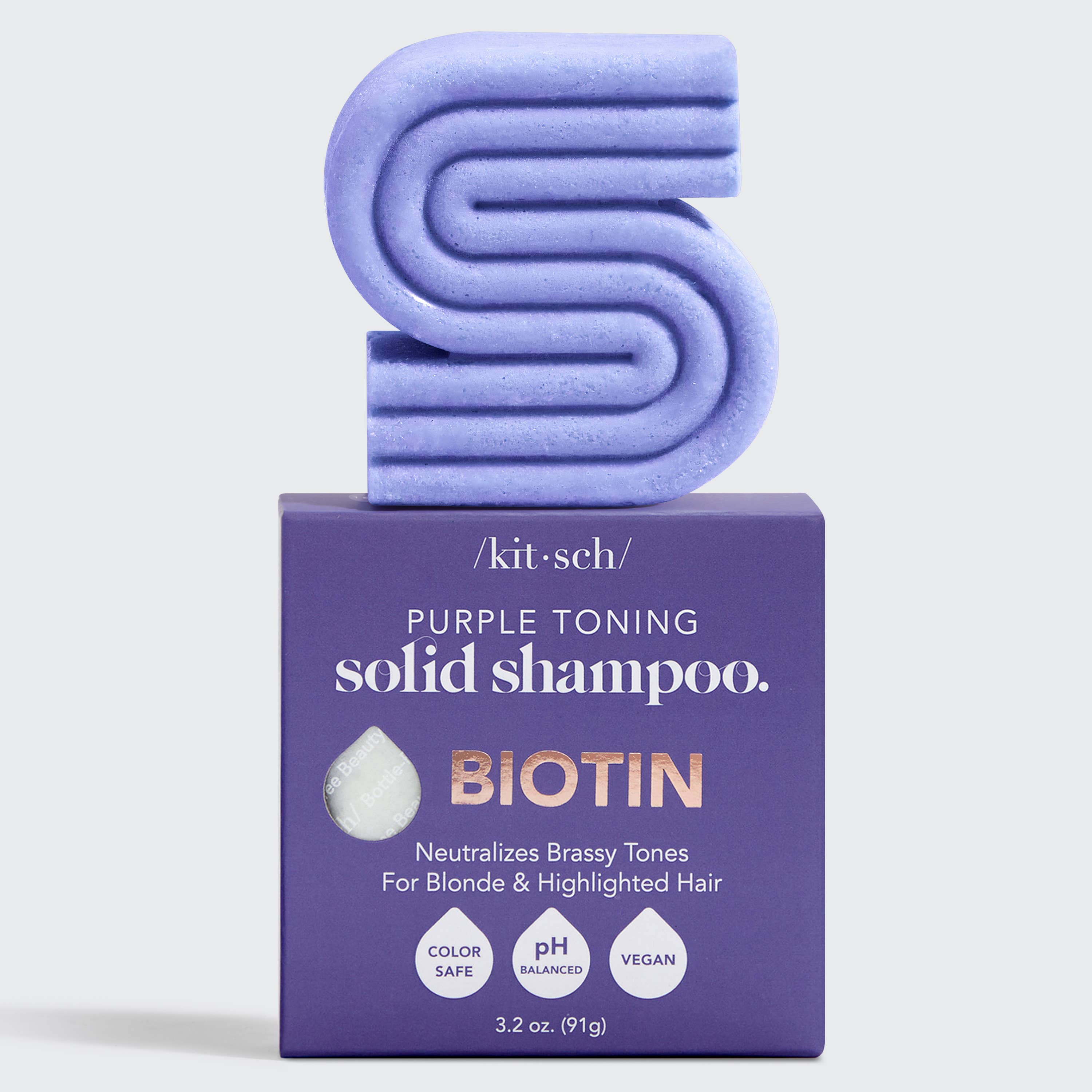 Purple Toning Solid Shampoo Bar