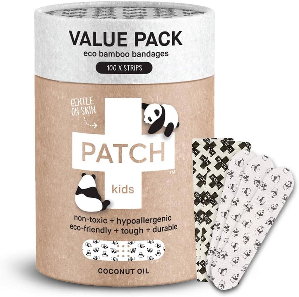 PATCH - Eco First Aid - PATCH VALUE PACK - 100 Panda Bamboo Bandages