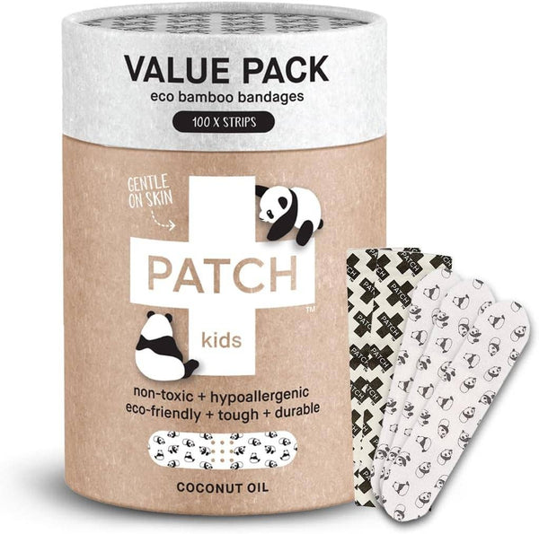 PATCH - Eco First Aid - PATCH VALUE PACK - 100 Panda Bamboo Bandages
