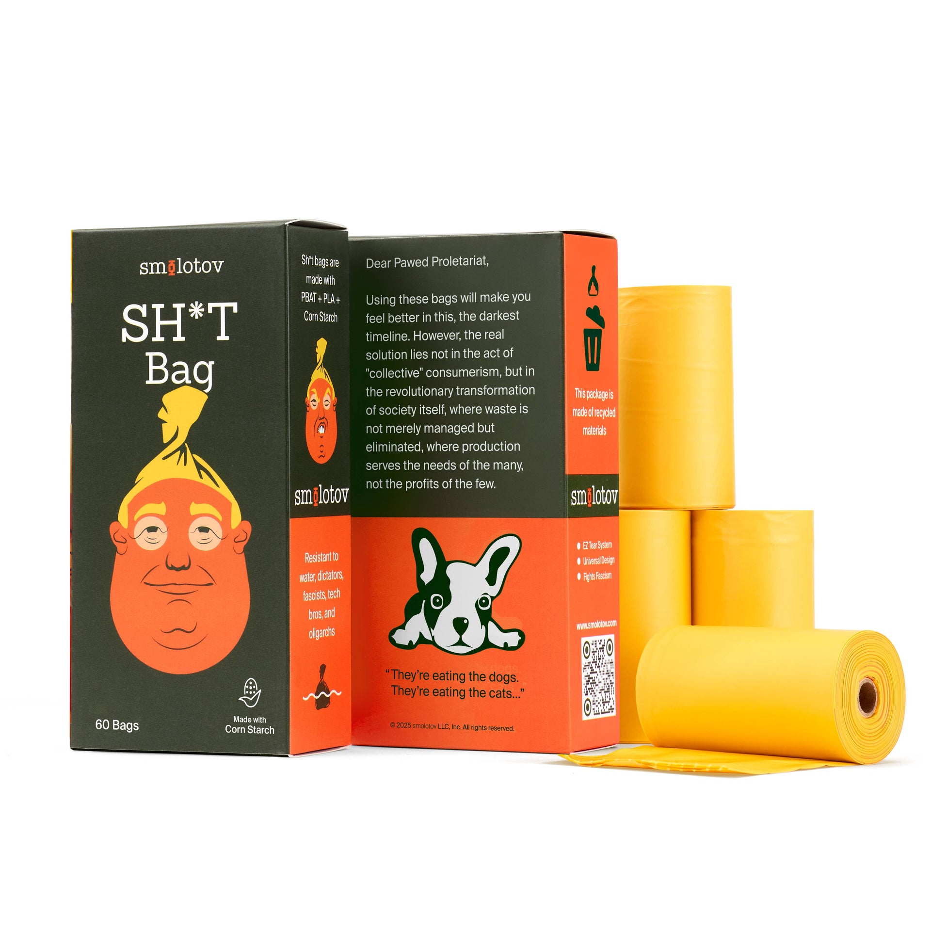 Smolotov - SH*T Bag - Stable Genius - Premium Pet Waste Bags x Smolotov