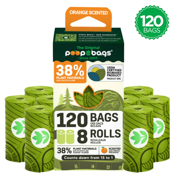 The Original Poop Bags® - The Original Poop Bags® Orange Scented USDA Biobased Rolls