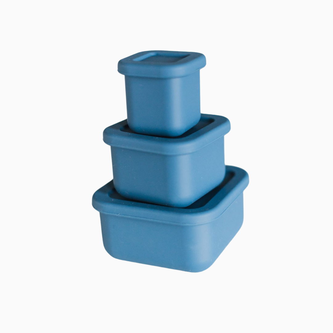 Silicone square Food Container Set