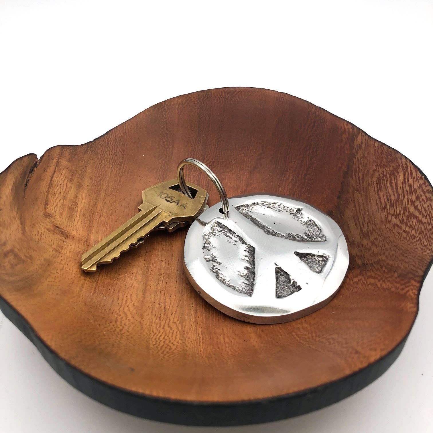 Women of the Cloud Forest - Recycled Aluminum Peace Sign Keychain