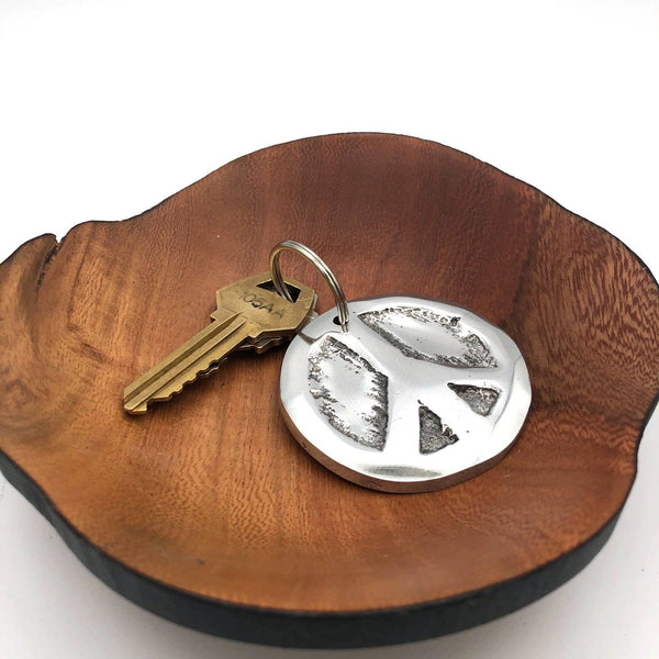 Women of the Cloud Forest - Recycled Aluminum Peace Sign Keychain