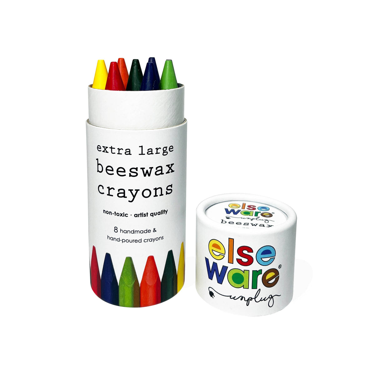 elseware unplug - Beeswax Crayons - Extra Large, 8 Colors