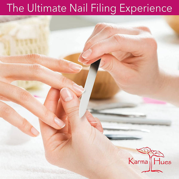 Karma Organic spa - Amazing Glass Nail Files - Set of 2