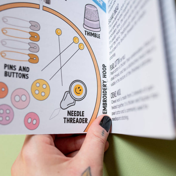 Make & Mend - 'Embroidery + Cross Stitch Basics Guide' Zine