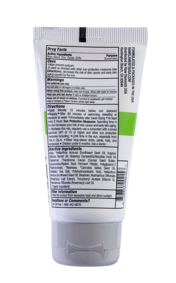 Raw Elements - DAILY moisturizer SPF 30 in BIO RESIN TUBE