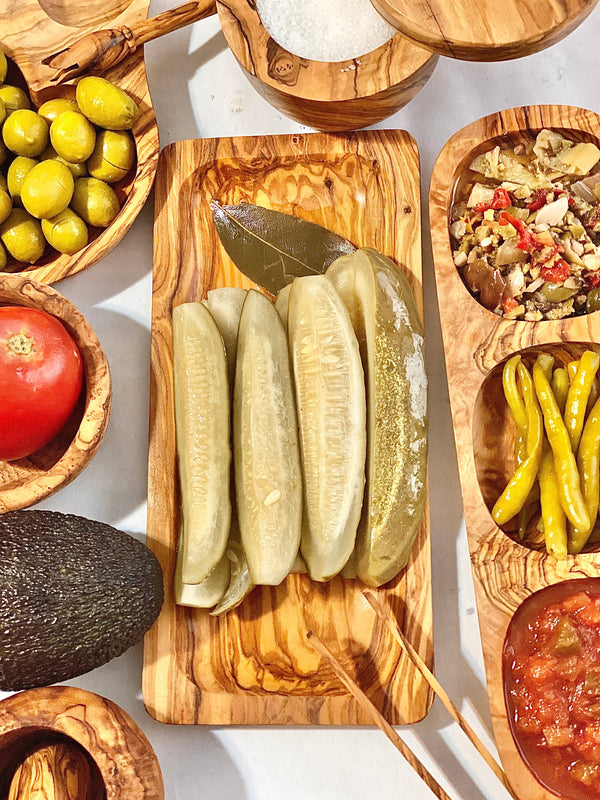 Natural OliveWood - Olive Wood Rectangular Plate