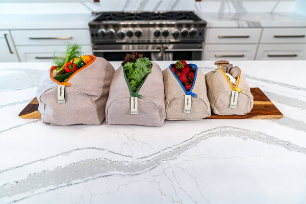 Reusable Linen Produce Bags (Set of 4)
