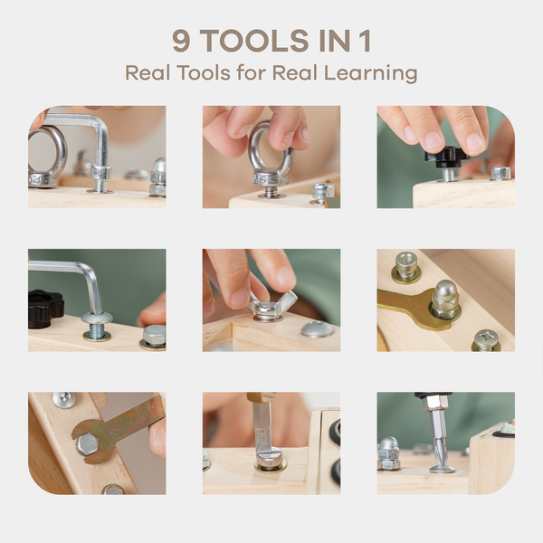 Comfy Cubs - Busy Board Truck Toy Set with LED Light Switch for Kids 3+