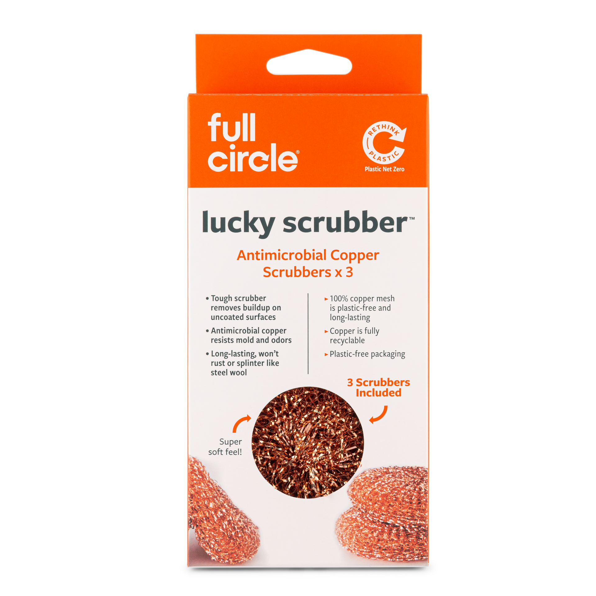 Lucky Scrubber - Antimicrobial Copper Scrubbers (3pk)