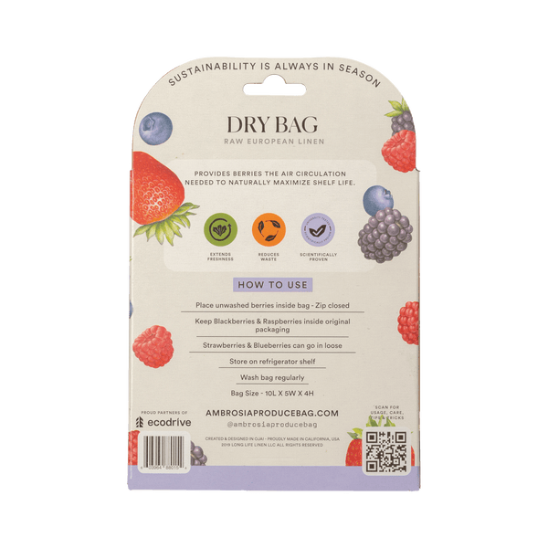 The Berry Bag – Reusable Linen Produce Bag