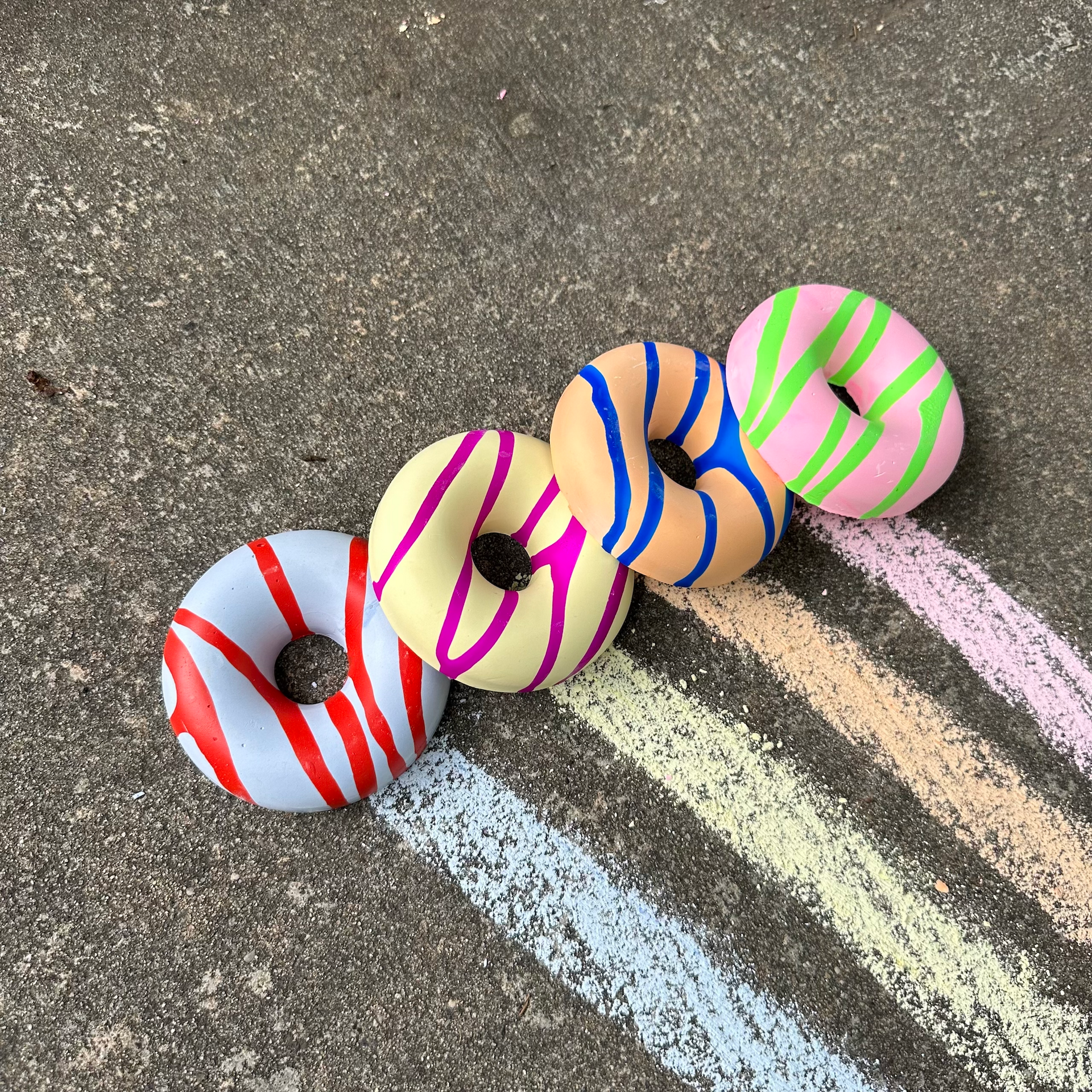 TWEE  - Assorted Donuts Handmade Sidewalk Chalk