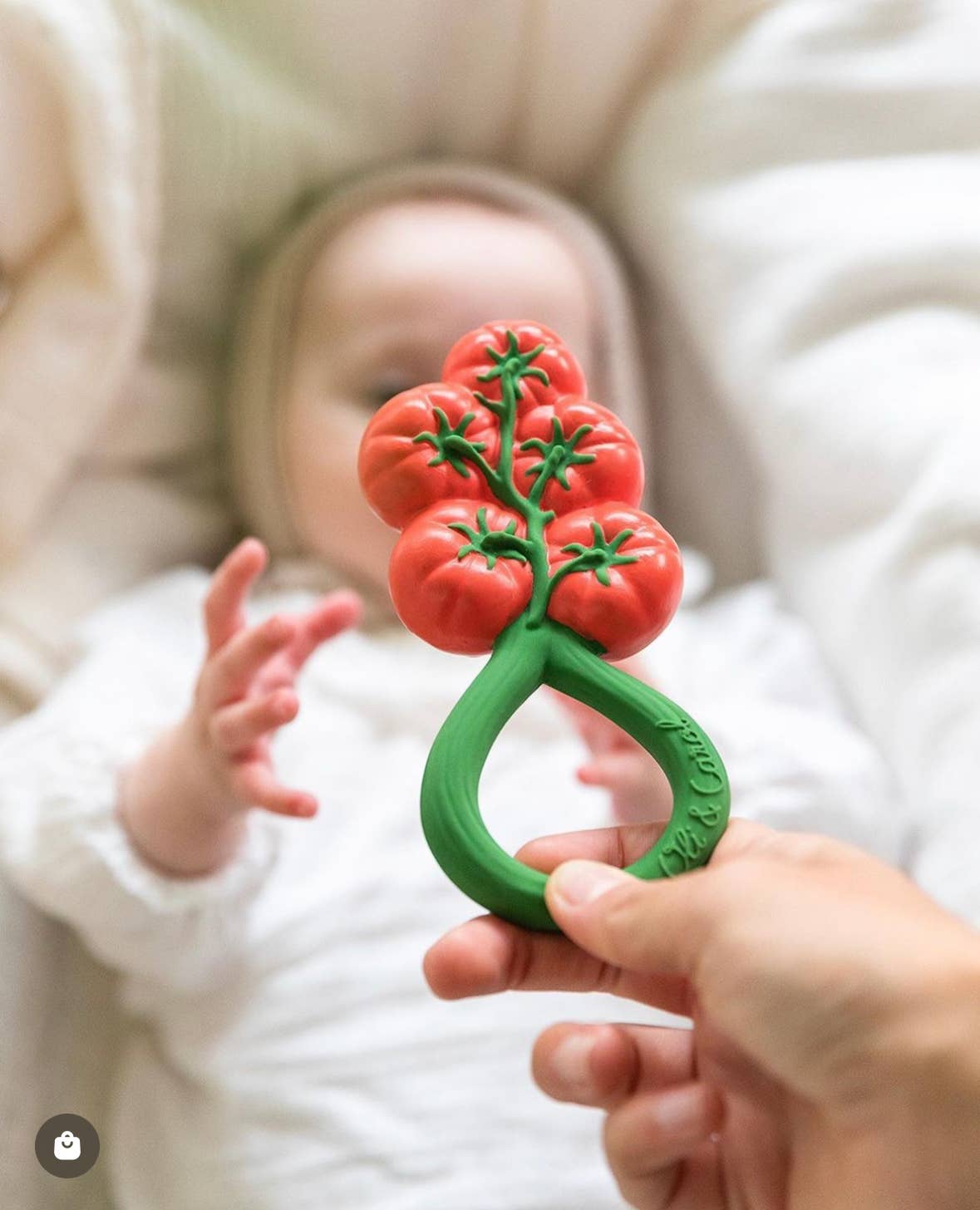 Oli & Carol - Tomato Rattle Toy