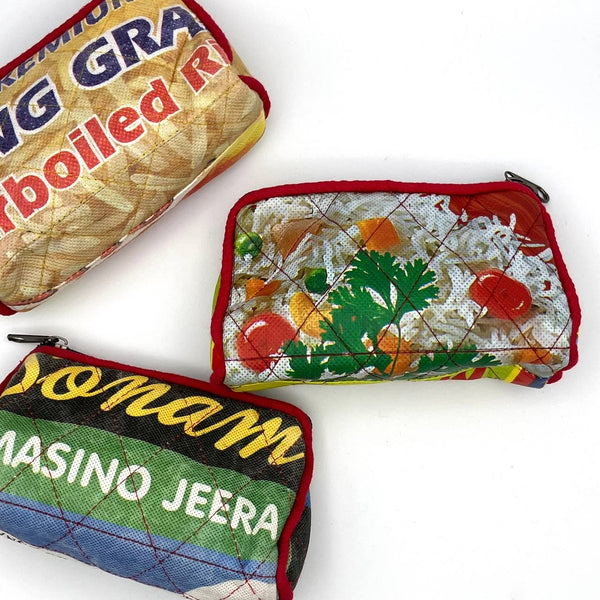 Women of the Cloud Forest - Upcycled Rice Sack Mini Pouch