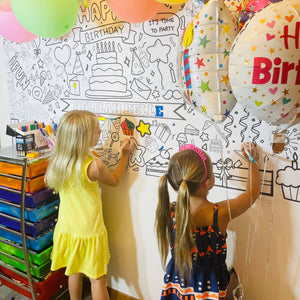 Coloring Tablecloths - Thanksgiving, Christmas, Birthday, Affirmations