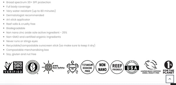 Raw Elements SPF 30 Face + Body cream in tin