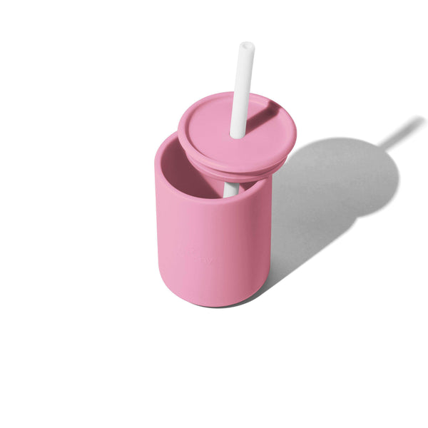 Silicone Baby Cup with straw- 8 oz