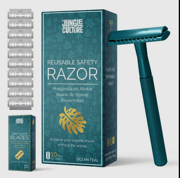 Safety razor with 10 blades - jungle coulture