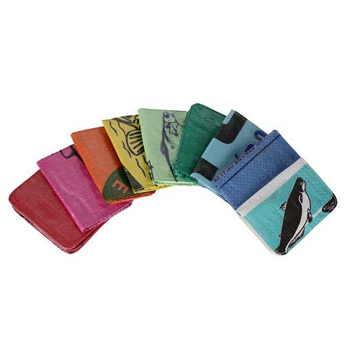 Malia Designs - Recycled Feed Bag Card Holder